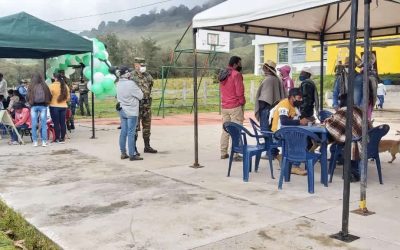 Primera brigada de salud en el corregimiento de Palomar, en Anzoategui, desde la pandemia