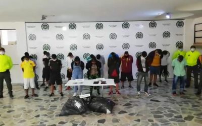 Duro golpe, 21 personas fueron capturados por tráfico de estupefacientes en Ibagué