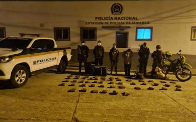 Policía incautó 27 kilos de marihuana evaluados en 90 millones de pesos
