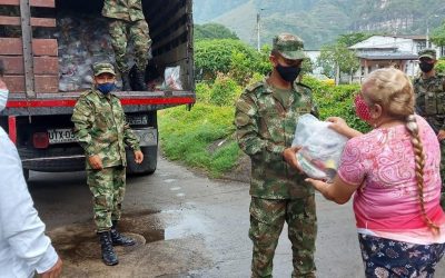 Ejercito Nacional, Fundación El Nogal y Fundación Éxito entregaron 2500 mercados en el norte y centro del departamento