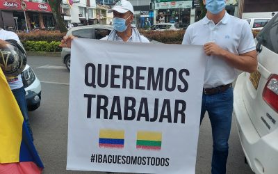 «Queremos trabajar» comerciantes de la avenida 60, hoy jueves en cadena humana