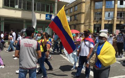 Así se desarrollan las marchas de hoy jueves 3 de junio en Ibagué