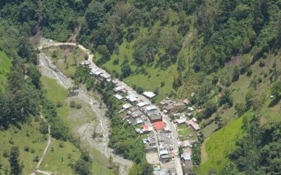 Así se ve desde el aire la emergencia del Río Combeima