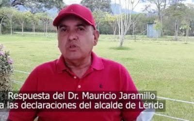 Mauricio Jaramillo, le responde al alcalde de Lérida.