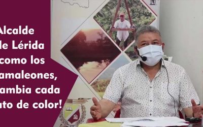 Alcalde de Lérida como los camaleones, cambia  cada rato de color.