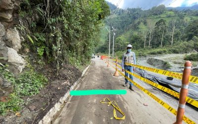 Se ordenó cierre de la vía Villa Restrepo Juntas en el Cañón del Combeima