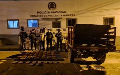 158 Kilos de marihuana incautados en Cajamarca