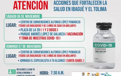 Ojo fin de semana de Vacunación