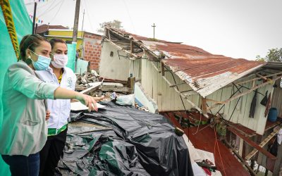 Deslizamientos en Fresno, dejaron 3 casas destruidas y 9 evacuadas