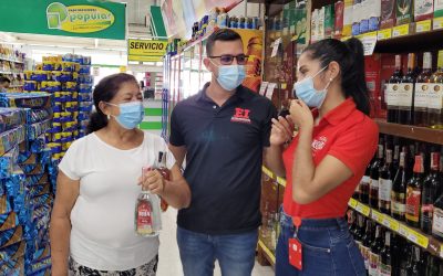 Aguardiente Tapa Roja se tomó  Supermercados popular en Ibagué