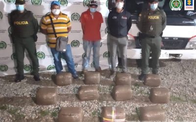 A la cárcel dos hombres capturados con 83 kilos de marihuana