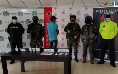Asegurado presunto integrante de la red de apoyo del frente Ismael Ruiz
