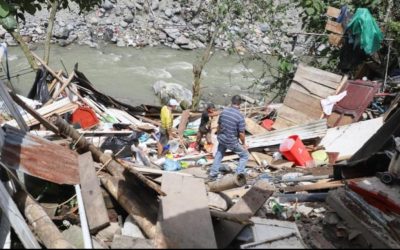 Desplome de vivienda en barrio El Palmar fue atendida por la Alcaldía