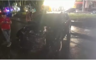Fatal accidente!! , quedó atrapado en las latas