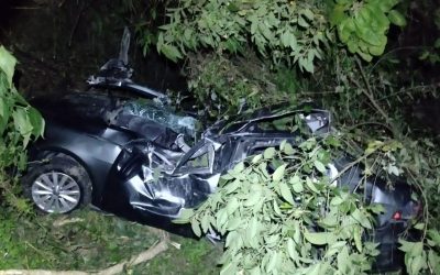 Fatal accidente en el Cañón del Combeima, 2 muertos y 3 heridos