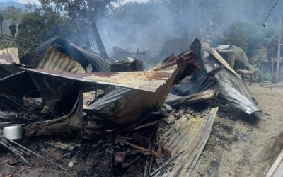 Incendio estructural en zona rural de Ibagué acabó con una casa