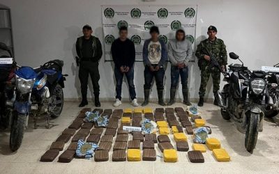 Al menos 90 kilos de marihuana incautada en Rioblanco Tolima