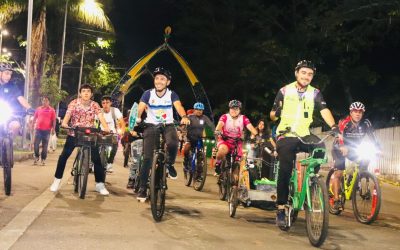 Bicipaseo nocturno, una forma de ejercitar y compartir