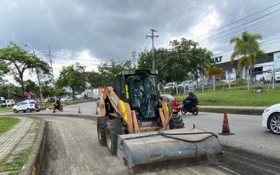 Comenzó rehabilitación sobre la glorieta de la avenida Mirolindo