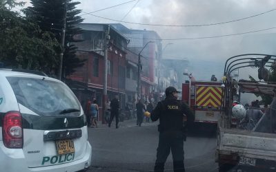 Organismos de socorro de Ibagué atendieron incendio en el barrio La Estación