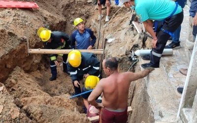 Organismos de socorro salvaron la vida a un obrero