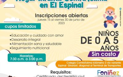 Ojo! El Espinal, Nuevo Hogar Infantil ComfaTolima abrirá sus puertas