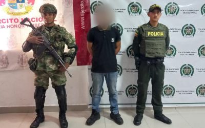 Capturado sujeto en flagrancia, atemorizaba con panfletos de las AGC