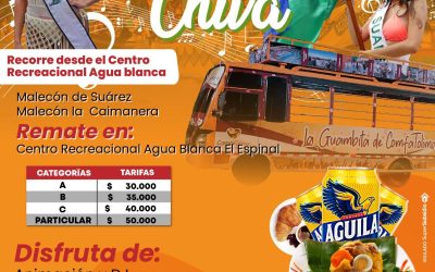 Chiva rumbera en El Espinal para el Desfile Náutico