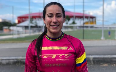 ¡La campeona olímpica, Mariana Pajón, ya está en Ibagué!