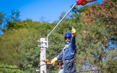La modernización del alumbrado llegó a la Comuna 8