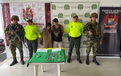 Ejército captura a dos sujetos  por tráfico de estupefacientes