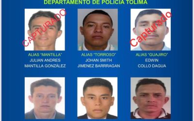 Los más buscados del Tolima