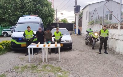 Llevaban base de coca y los pararon en Saldaña