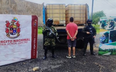 Capturado en flagrancia con más de 800 galones de gasolina