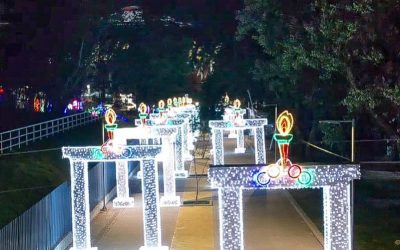 En fotos, así trabaja Infibagué en el alumbrado navideño