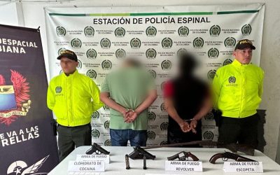 Duras capturas en El Espinal, azotada la delincuencia