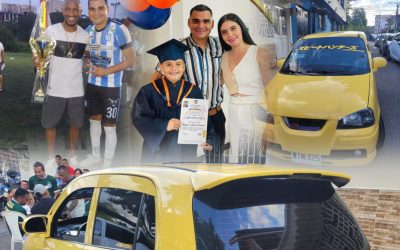 Entre su taxi, la familia y el balón, la historia de Alex