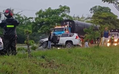 Funcionarias de la Gobernación heridas en accidente