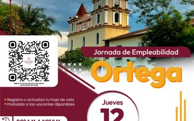 ¡Atención Ortega! Jornada de Empleabilidad este jueves 12 de septiembre