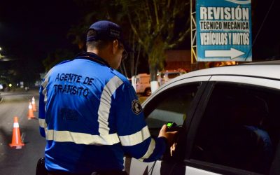 Más de 100 conductores sancionados este fin de semana
