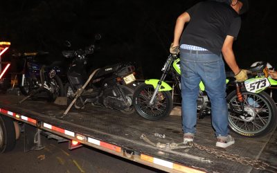 37 comparendos a motociclistas por piques ilegales