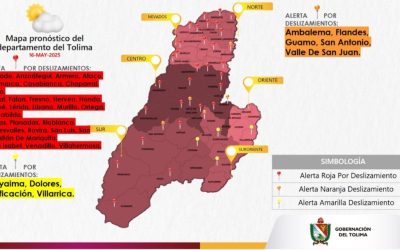 Estos son los municipios en riesgo por deslizamientos