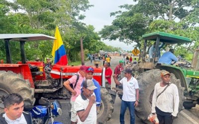 Bloqueos viales por paro arrocero colapsan al Tolima: productores exigen soluciones urgentes