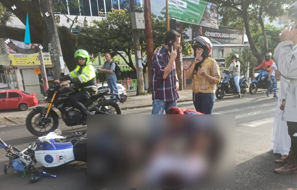 Accidente en la carrera 5ª de Ibagué deja a una menor herida