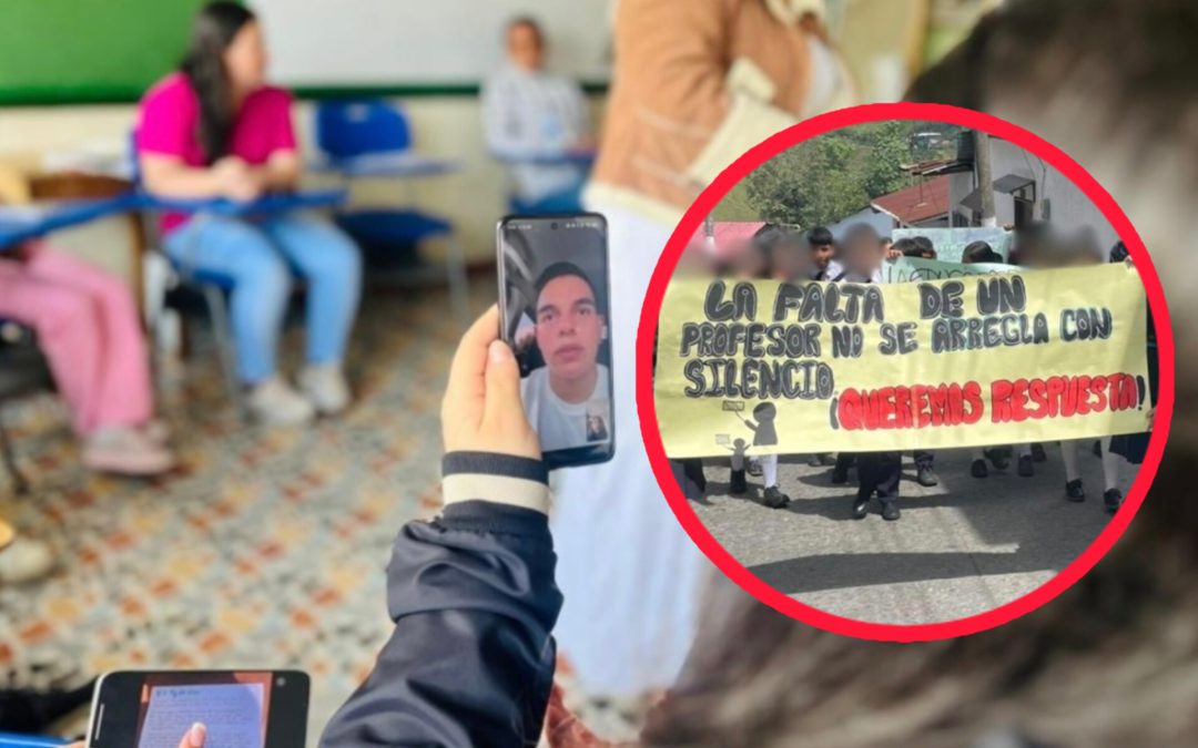 Por falta de profesores antes del ICFES, estudiantes de Herveo estan en paro