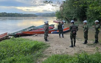 Intensifican búsqueda de subtenientes desaparecidos en el río Magdalena