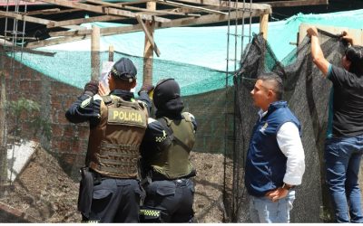 Suspenden tres obras en Los Tunjos por no contar con licencia