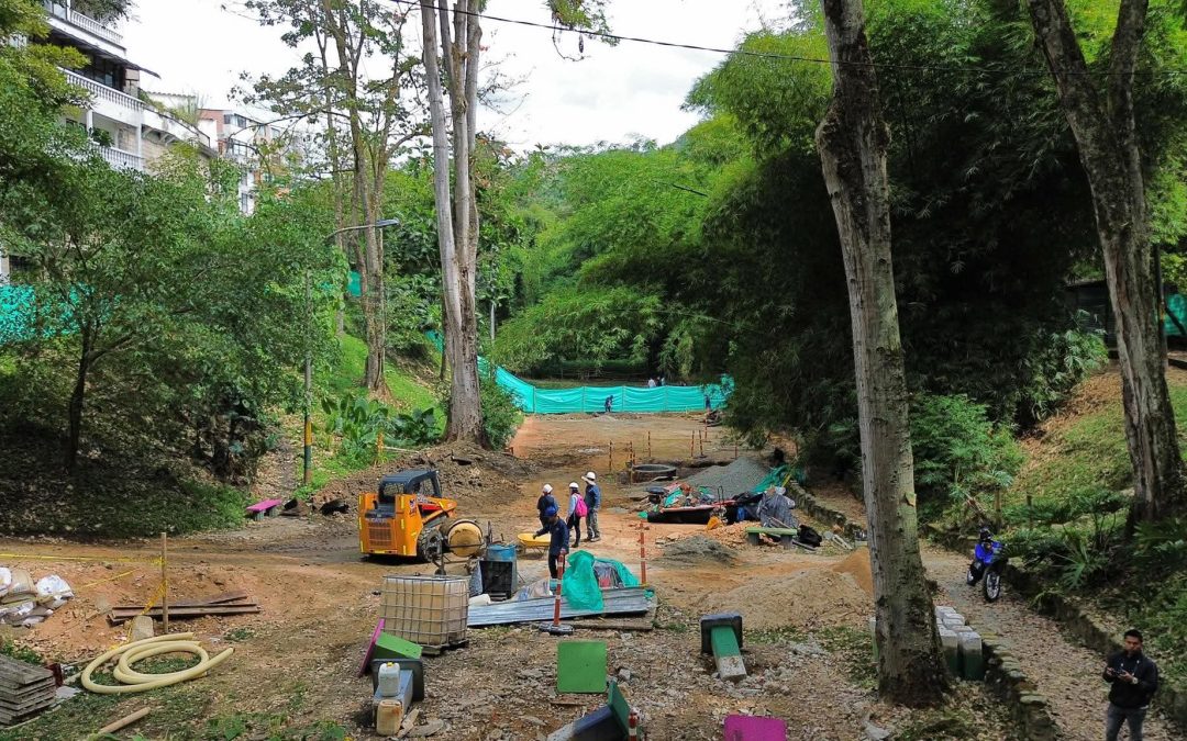 Avanzan las obras de recuperación del Parque Centenario en Ibagué