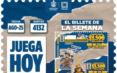 Hoy lunes Juega la Lotería del Tolima