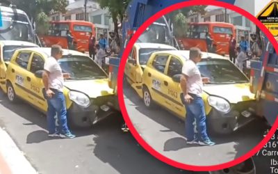 Accidente múltiple en la carrera 6ª con 59 deja dos heridos y caos vial en Ibagué
